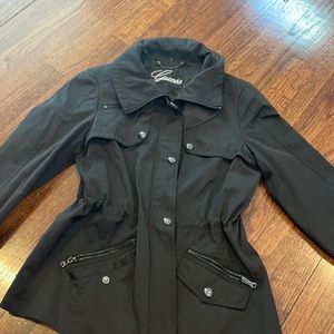 GUESS all weather rain jacket. Lightweight. Size M. Color Black